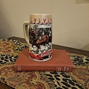 Vintage 1986 BUDWEISER  "B" Series Christmas Mug